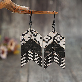 Деревянные серьги с подвесками для женщин, рыбий хвост