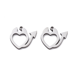 201 прелести нержавеющей стали, лазерная резка, амулет дьявольского сердца