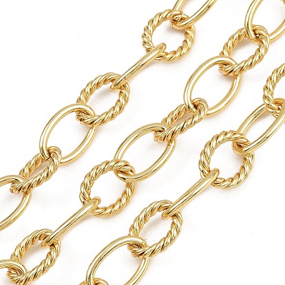 Латунные текстурированные овальные звенья цепи, с катушкой, несварные, без свинца и без кадмия, долговечный, без свинца, без никеля и без кадмия