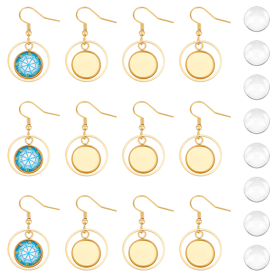 Сделай сам пустой купол 201 набор для изготовления подвесных сережек из нержавеющей стали