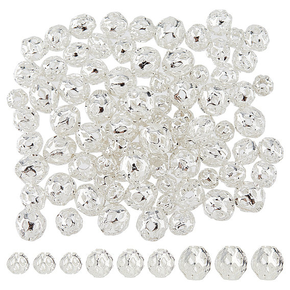 90 шт. 3 стили долговечные полые латунные бусины с покрытием, филигранные бусы