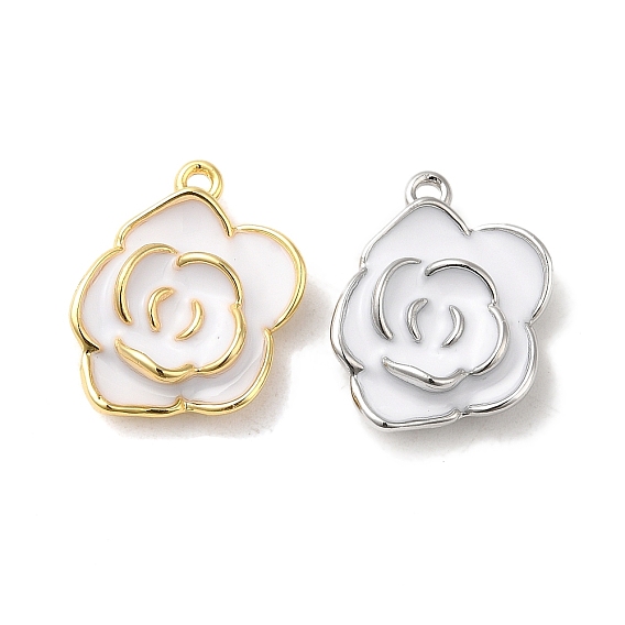 Латунь эмаль подвески, цветочный шарм