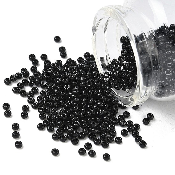 FGB Grade A Round Glass Seed Beads, Opaque Colours