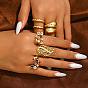 Кольца для женщин с микропаве из латуни и кубическими цирконами