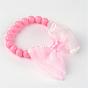 Opaque Acrylic Beads Stretch Kids Bracelets, with Handmade Woven Bowknot, 45mm