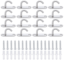 16шт. крючки из нержавеющей стали, с пластиковой расширительной трубкой