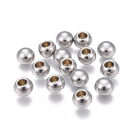 201 Stainless Steel Cord Ends, End Caps, Rondelle
