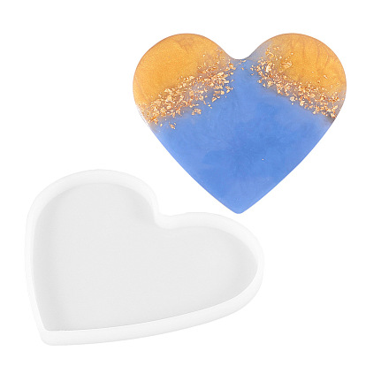 Silicone Molds, Resin Casting Molds, For UV Resin, Epoxy Resin Jewelry Making, Heart