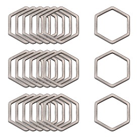 304 Stainless Steel Linking Ring, Hexagon