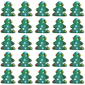 25шт. бусины ручной работы с неровностями лэмпворк, рождественская елка