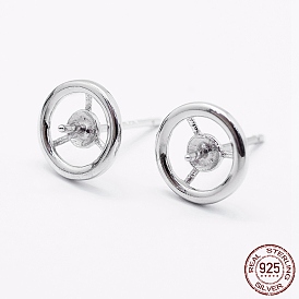 925 hallazgos de aretes de plata esterlina, anillo