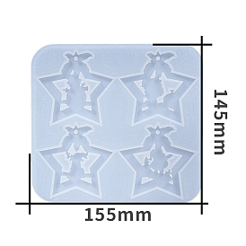 DIY Star Pendant Silicone Molds, Resin Casting Molds, for UV Resin, Epoxy Resin Jewelry Making