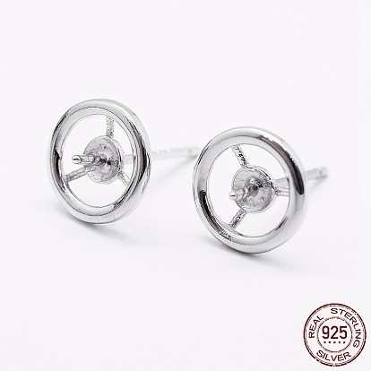 925 hallazgos de aretes de plata esterlina, anillo