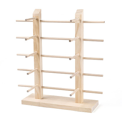 5-ярусные деревянные стеллажи для очков, с железными винтами, вмещает до 10 стаканов