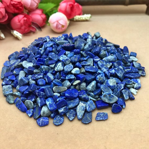 Природный лазурит бисером, неразрушенное / без отверстия, чипсы