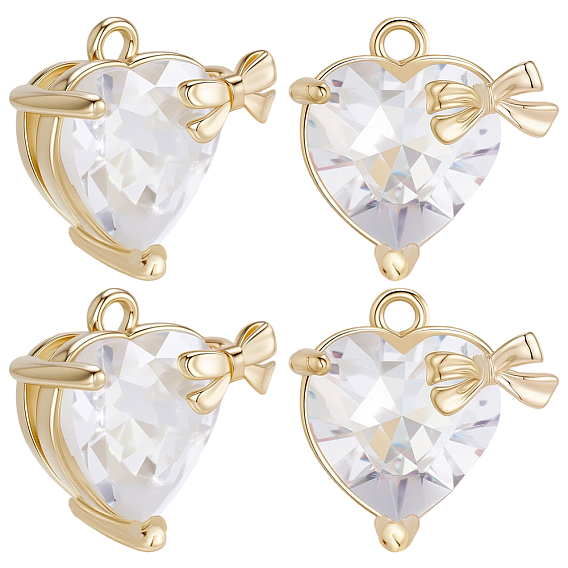 6 кулоны из латуни с микрочастицами и кубическим цирконием., капля/сердце амулеты