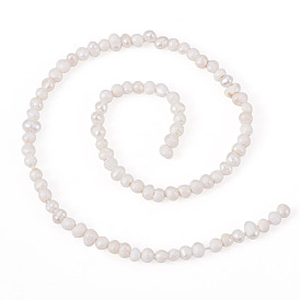 1 нити натуральных культивированных пресноводных жемчужных бусин, картофель, класс 2