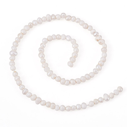 1 нити натуральных культивированных пресноводных жемчужных бусин, картофель, класс 2