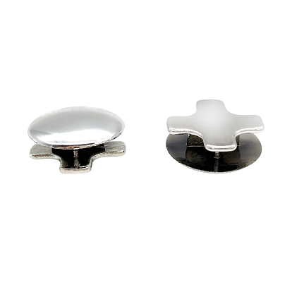 Electroplate Plastic Hinged Screw Covers, Tops Fold Screw Snap Cap Covers, for Furnitures