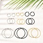 201 Stainless Steel Hoop Earrings, with 304 Stainless Steel Pin