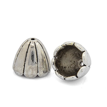 Cônes de perles en plastique ccb, apetalous, 18x15.5mm, Trou: 1.5mm, diamètre intérieur: 14 mm