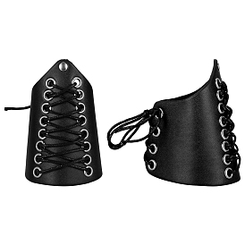 Adjustable Leather Cord Bracelets, Gauntlet Wristband, Cuff Wrist Guard