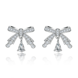 Chic and Classic Butterfly Stud Earrings for Women in Sterling Silver