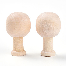 Незаконченные деревянные грибные украшения, для художественного и ремесленного искусства, декорирование проектов, украшения для дома