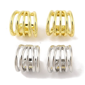 Латунные серьги-каффы для женщин, многослойная дуга