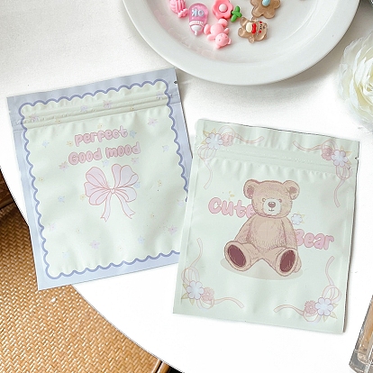 Печатные пакеты с застежкой-молнией для животных, прямоугольные