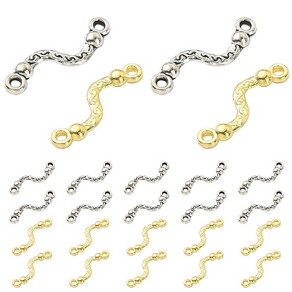 20 шт. 2 цвета, подвески для разъема из сплава, крутить ссылки