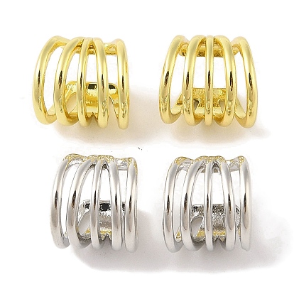 Латунные серьги-каффы для женщин, многослойная дуга