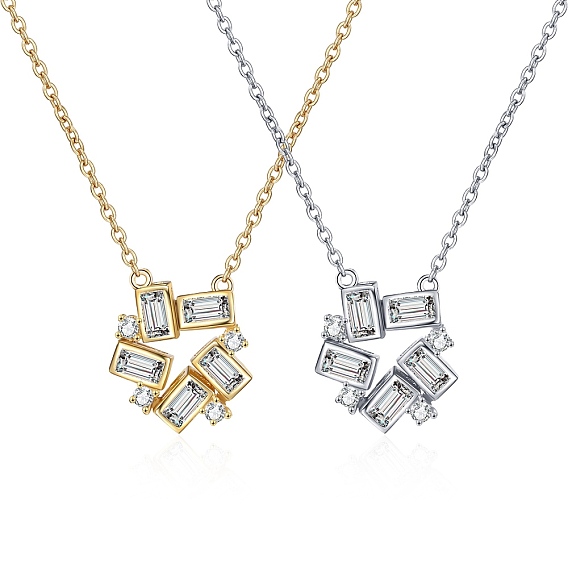 Магнитное складное ожерелье с подвеской в виде кубического циркония, с медными цепями