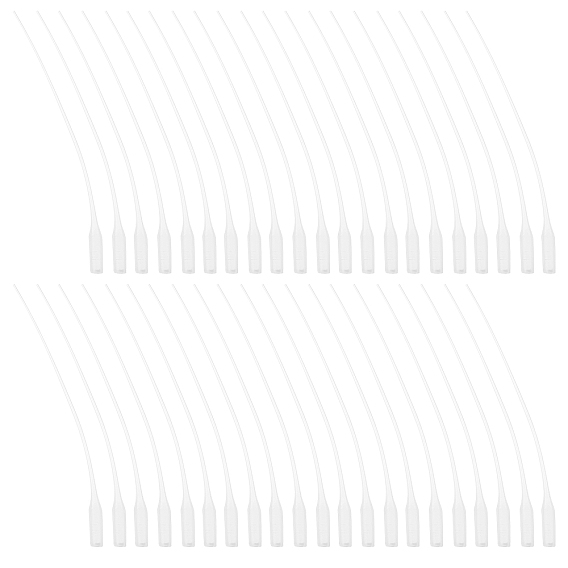200Pcs Micro-Tips Plastic Glue Bottle Tips Glue Extender Precision Applicator for Crafting, Lab Dispensing, Adhesive Dispensers, White