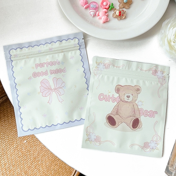 Печатные пакеты с застежкой-молнией для животных, прямоугольные