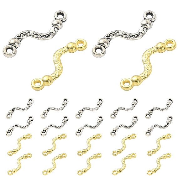 20 шт. 2 цвета, подвески для разъема из сплава, крутить ссылки