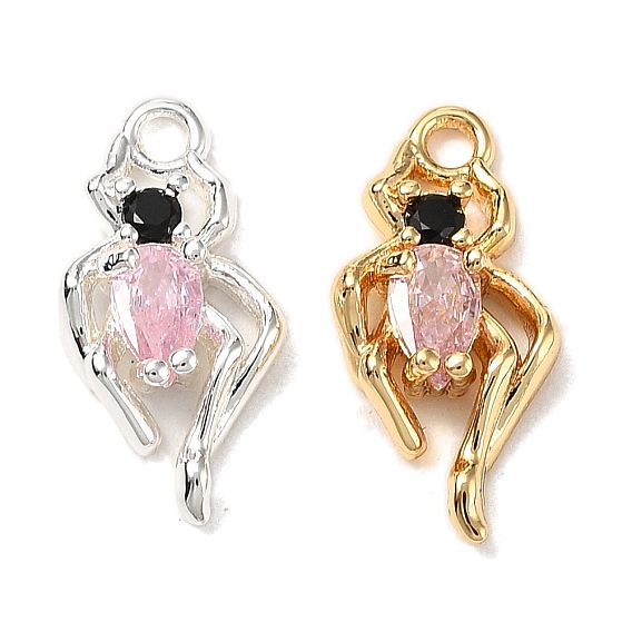 Латунные микро проложить кубического циркония подвески, без кадмия, без никеля и без свинца, паук