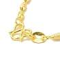 Collier de chaîne de perles ovales en laiton pour hommes femmes, plaqué longue durée, sans plomb et sans cadmium
