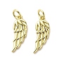Латунные подвески, крыло, долговечный, без кадмия и без свинца, стойки покрытие, с целью перехода в кольце