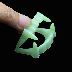 Светящаяся пластиковая модель вампирского протеза, светится в темноте, для украшения шалости на Хэллоуин