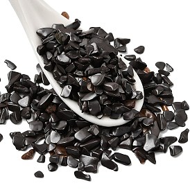 Натуральный черный бисер камень, чип, нет отверстий / незавершенного