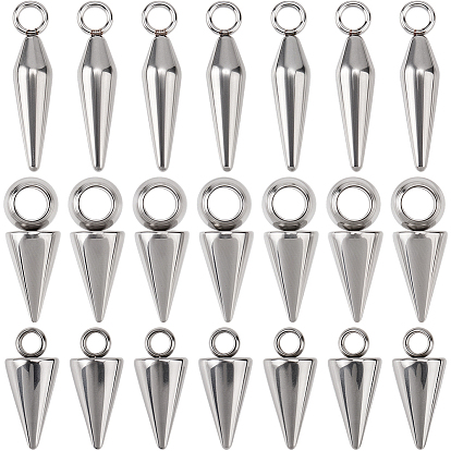 36шт. 3 стили подвески из нержавеющей стали, конус очарование