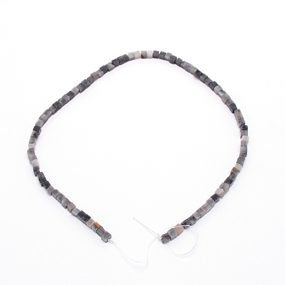 Natural Eagle Eye Stone Beads Strands, Cube