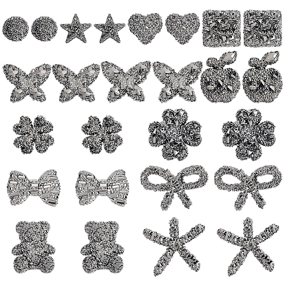 26Pcs 13 Styles Resin Hotfix Rhinestone, for Costume Accessories