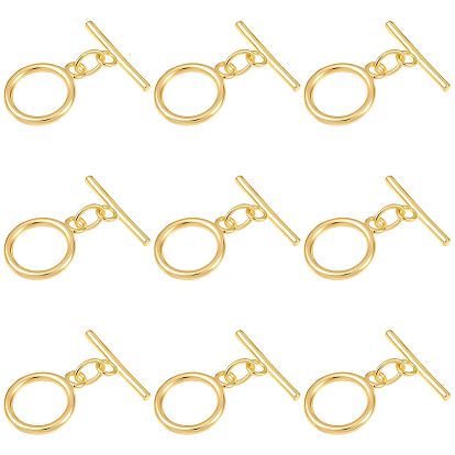 15 комплекты латунных застежек-тоглов, кольцо