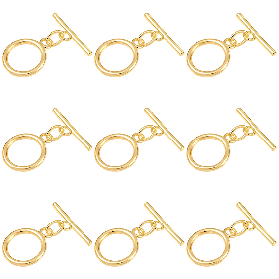 15 комплекты латунных застежек-тоглов, кольцо
