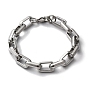 201 Stainless Steel Cable Chain Bracelets for Women Men