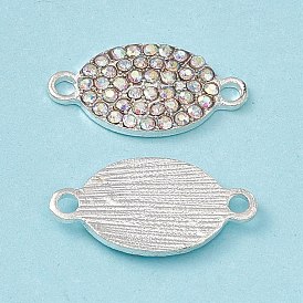 Прелести соединителя сплава, ссылки на конский глаз, со стразами