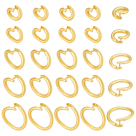 40шт. 5 варианты латунных открытых фиксирующих соединительных колец, круглые