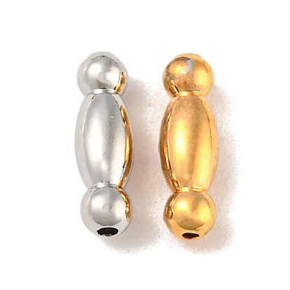 Brass Beads, Cadmium Free & Nickel Free & Lead Free, dual sphere ball